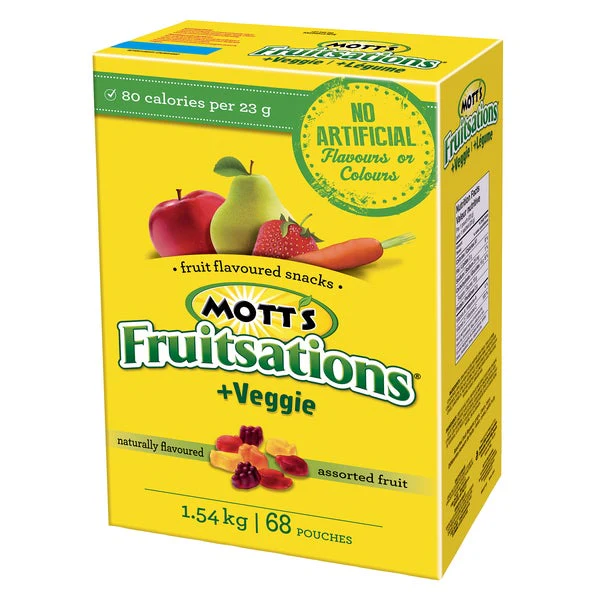 Fruitsations Assorted Fruit Snacks - 4 Cases x 68 Packs x 22.6 g - Mott’s - Canadian Distribution - Ships Free Within Canada on Orders Above CAD $199 - Image 2