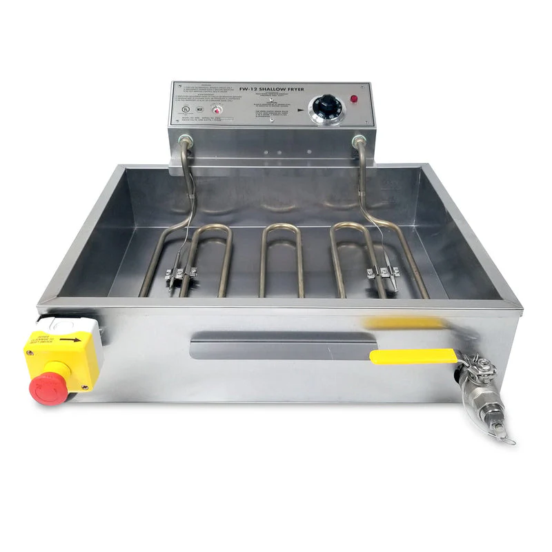FW-12 Fryer with Drain (Hydro approved)  - Gold Medal - Made in the USA - Image 3