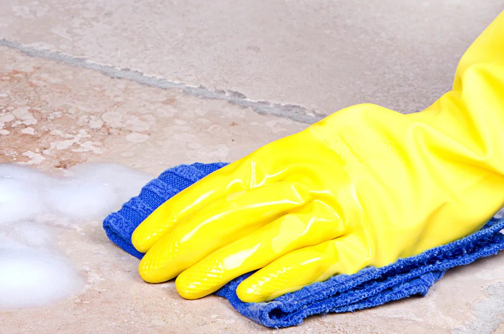 Glove Latex Large Flock Lined Yellow - (Case = 4 x 12 Pairs) - Handgard - Packaging and Accessories - Restaurant Supplies and Equipment - Canadian Distribution