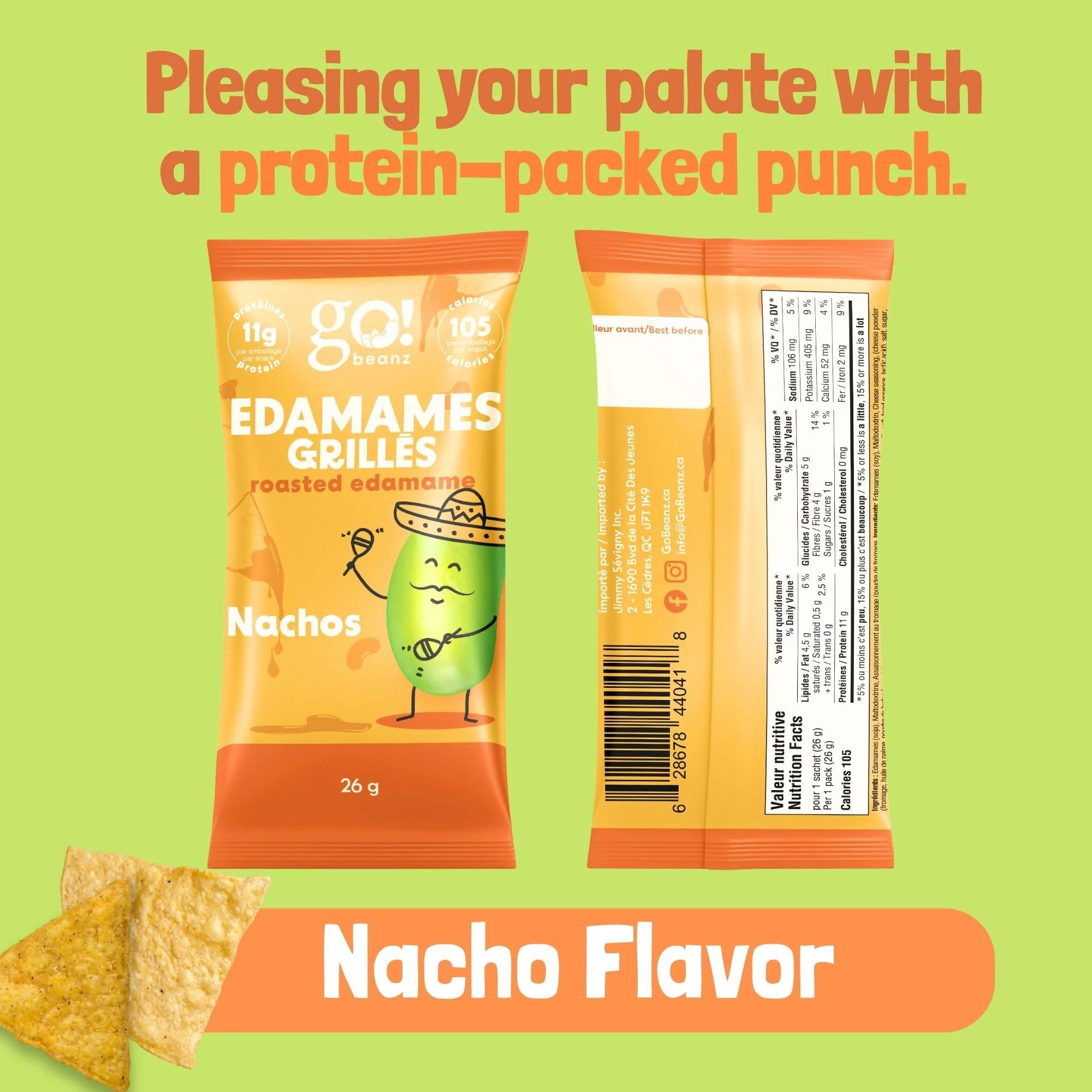 GoBeanz โ Crunchy Roasted Edamame โ Tasty Nachos โ 20 Packs - Canadian Distribution - Ships Free Within Canada on Orders Above CAD $199 - Image 3
