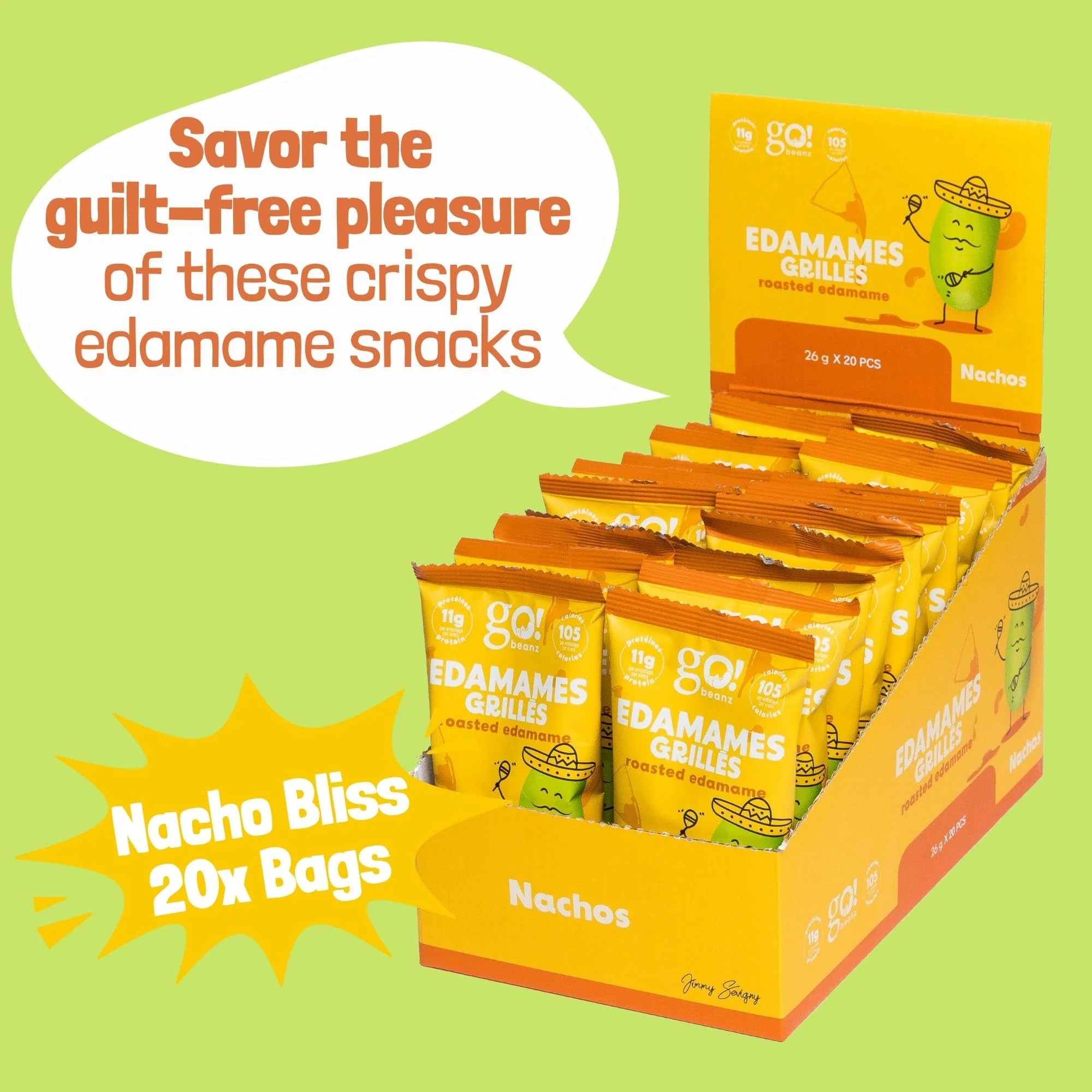 GoBeanz โ Crunchy Roasted Edamame โ Tasty Nachos โ 20 Packs - Canadian Distribution - Ships Free Within Canada on Orders Above CAD $199 - Image 4