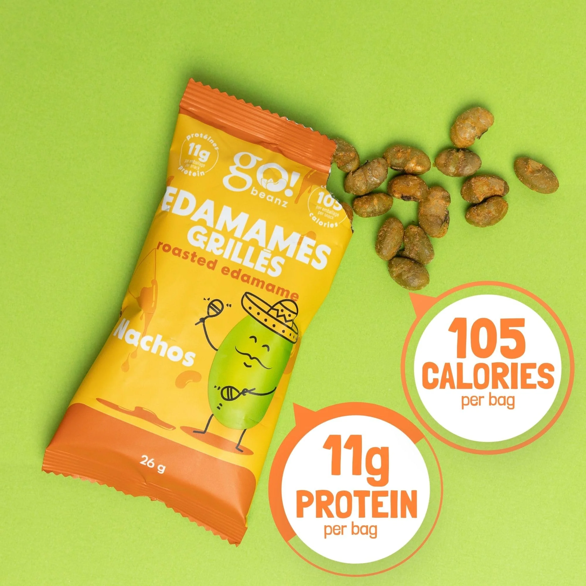 GoBeanz โ Crunchy Roasted Edamame โ Tasty Nachos โ 20 Packs - Canadian Distribution - Ships Free Within Canada on Orders Above CAD $199 - Image 5