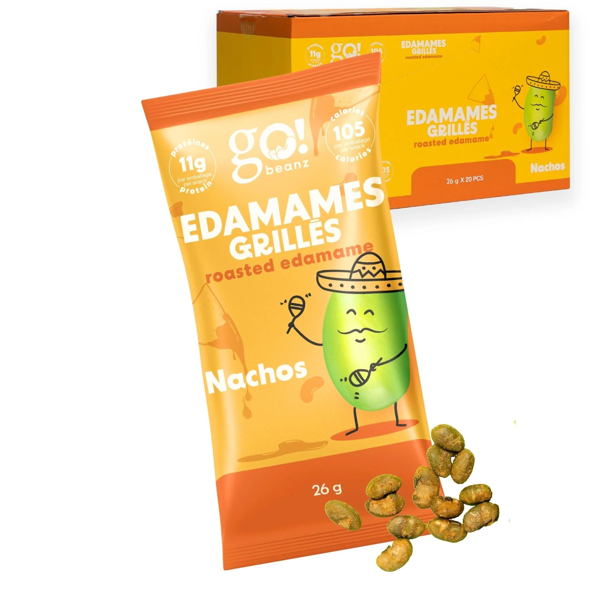 GoBeanz โ Crunchy Roasted Edamame โ Tasty Nachos โ 20 Packs - Canadian Distribution - Ships Free Within Canada on Orders Above CAD $199 - Image 6