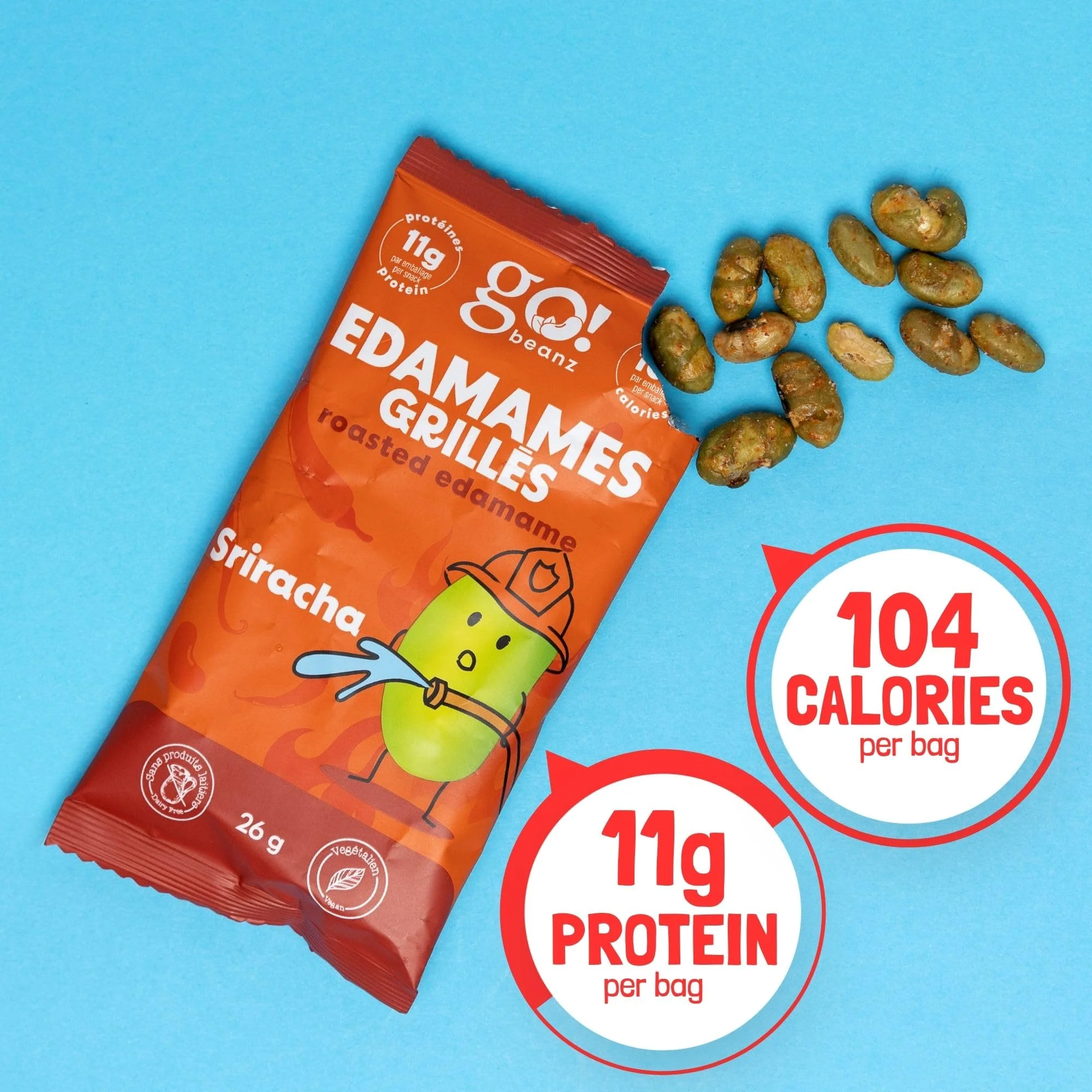 GoBeanz โ Roasted Edamame โ Sriracha โ High-Protein Snack โ 20 Packs - Canadian Distribution - Ships Free Within Canada on Orders Above CAD $199 - Image 5