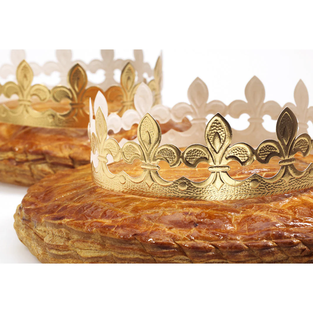 Gold Galette des Rois Paper Crown – 16 cm Epiphany "King Cake" Decoration - Canadian Distribution - Ships Free Within Canada on Orders Above CAD $199 - Image 2