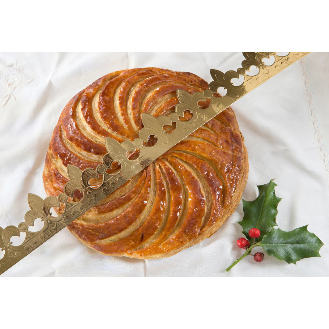 Gold Galette des Rois Paper Crown – 16 cm Epiphany "King Cake" Decoration - Canadian Distribution - Ships Free Within Canada on Orders Above CAD $199 - Image 3