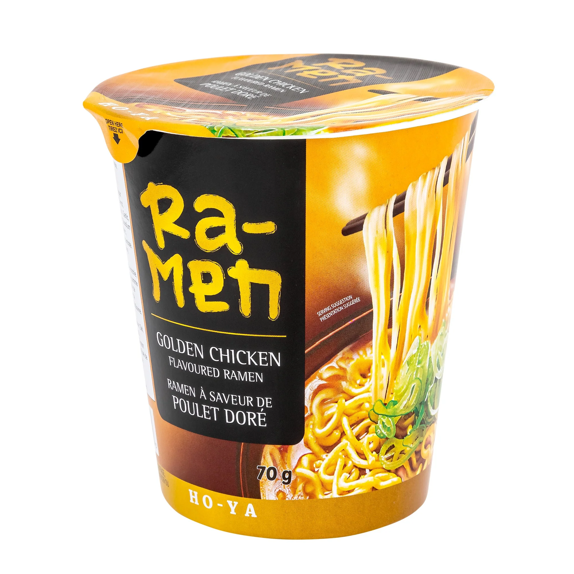 Golden Chicken Flavoured Ramen - 4 Cases x 12 Packs x 70 g - Ho-Ya - Canadian Distribution - Ships Free Within Canada on Orders Above CAD $199 - Image 2