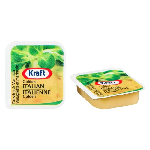 Golden Italian Dressing - Kraft - Portion Packs - 200 x 18ml/Case - Ships Free Within Canada on Orders Above CAD $199