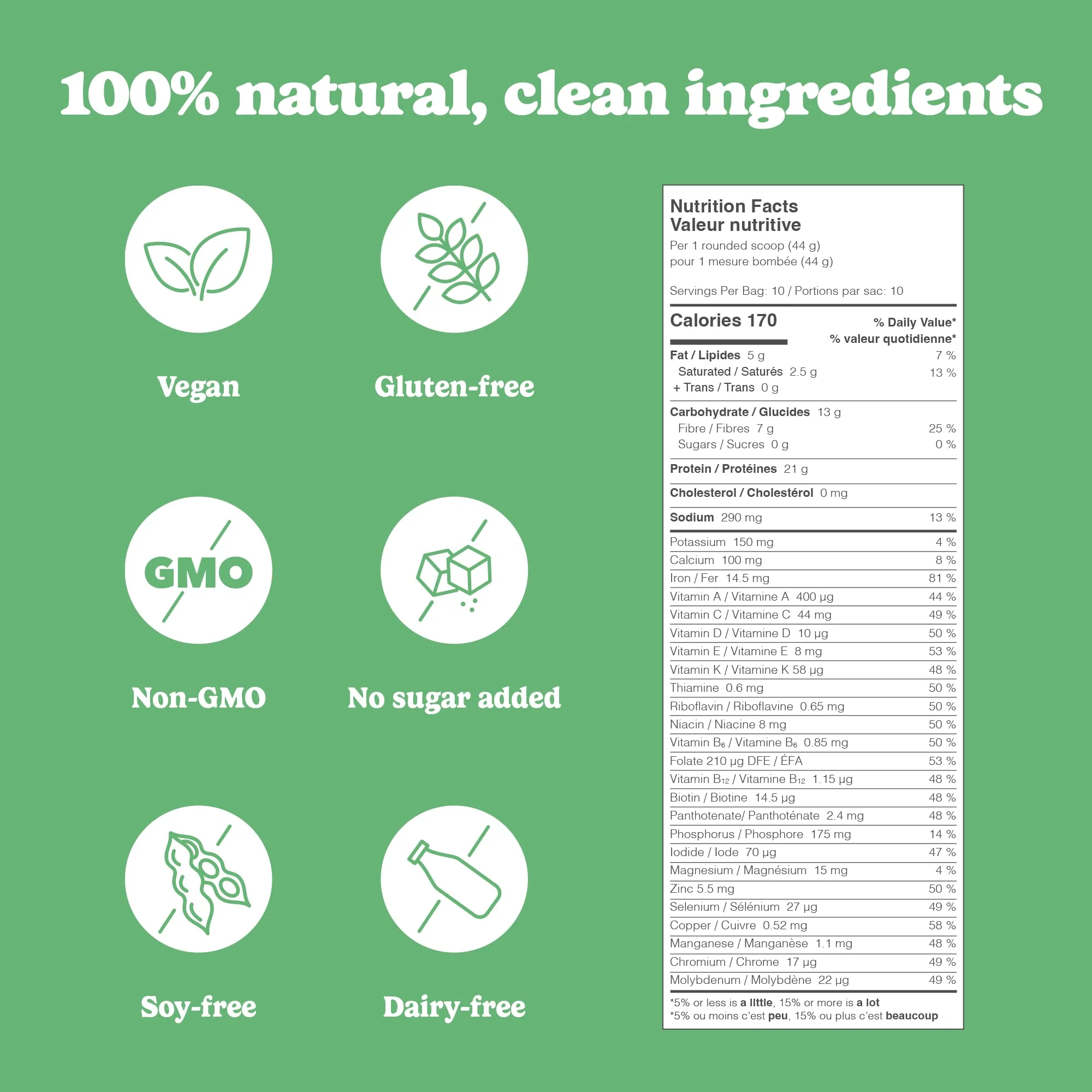 Good Protein โ Vegan All-in-One Protein Shake โ Mint Chocolate Chip โ 880g - Canadian Distribution - Ships Free Within Canada on Orders Above CAD $199 - Image 7