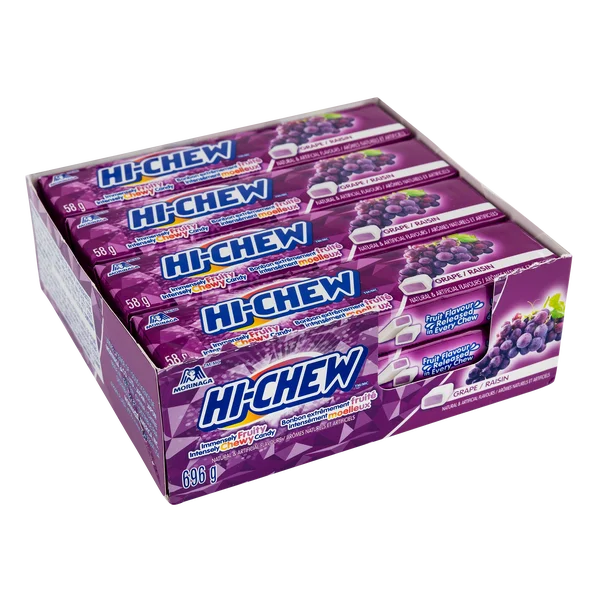 Grape Candy - 4 Cases x 12 Packs x 58 g - Hi-Chew - Canadian Distribution - Ships Free Within Canada on Orders Above CAD $199 - Image 2