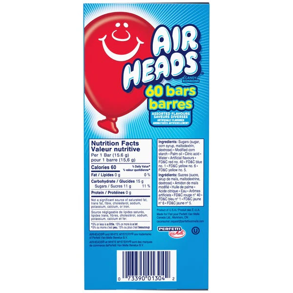 Gravity Feed Box - 4 Cases x 60 Packs x 15.6 g - Airheads - Canadian Distribution - Ships Free Within Canada on Orders Above CAD $199 - Image 2