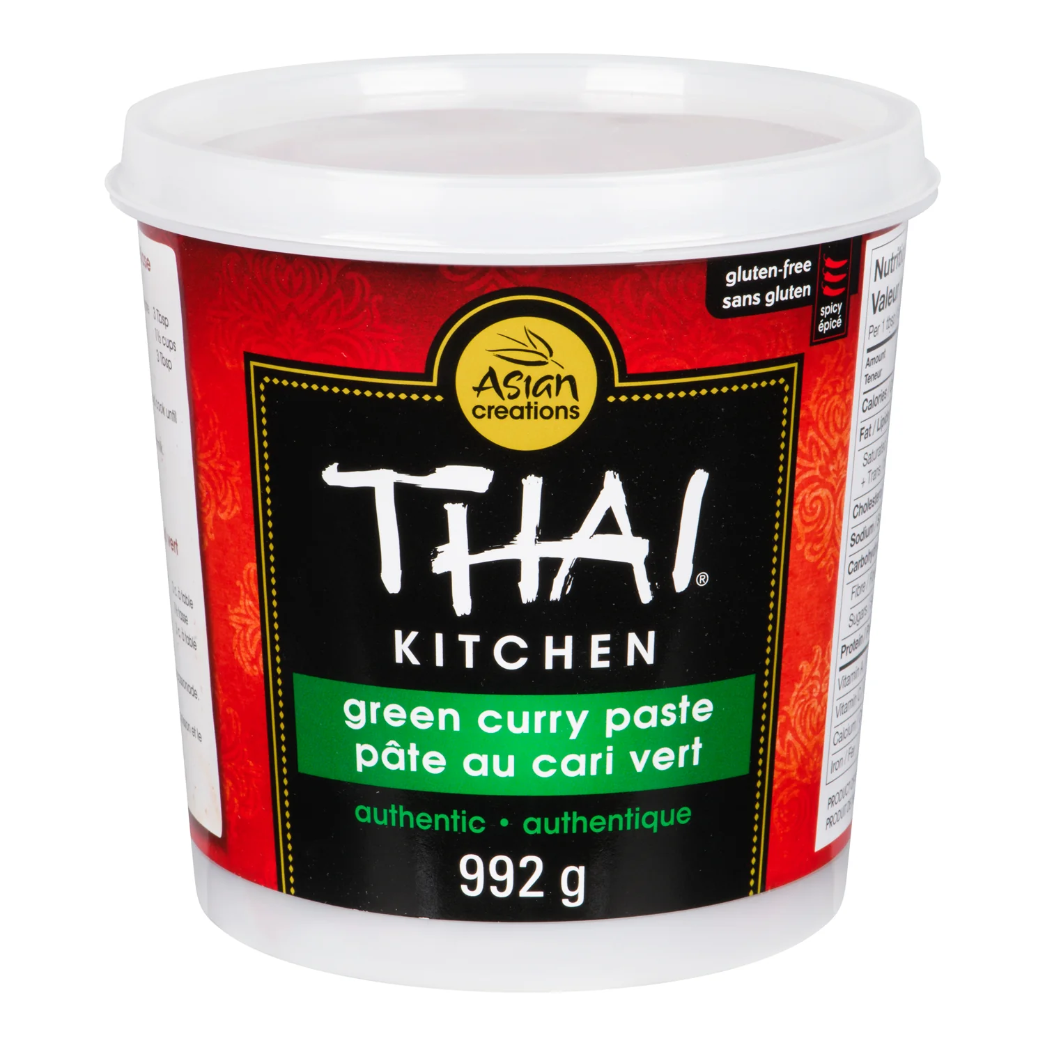 Green Curry Paste - 4 x 992ml - Thai Kitchen - Restaurant and Foodservice Ingredients - Canadian Distribution - Ships Free Within Canada on Orders Above CAD $199 - Image 2
