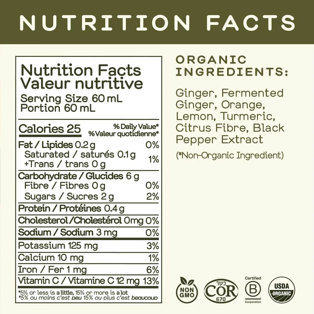 Greenhouse Juice β Fiery Ginger Wellness Shot β 1.26 L, 2 Pack β Ships Free Within Canada on Orders Above CAD $199 - Image 2