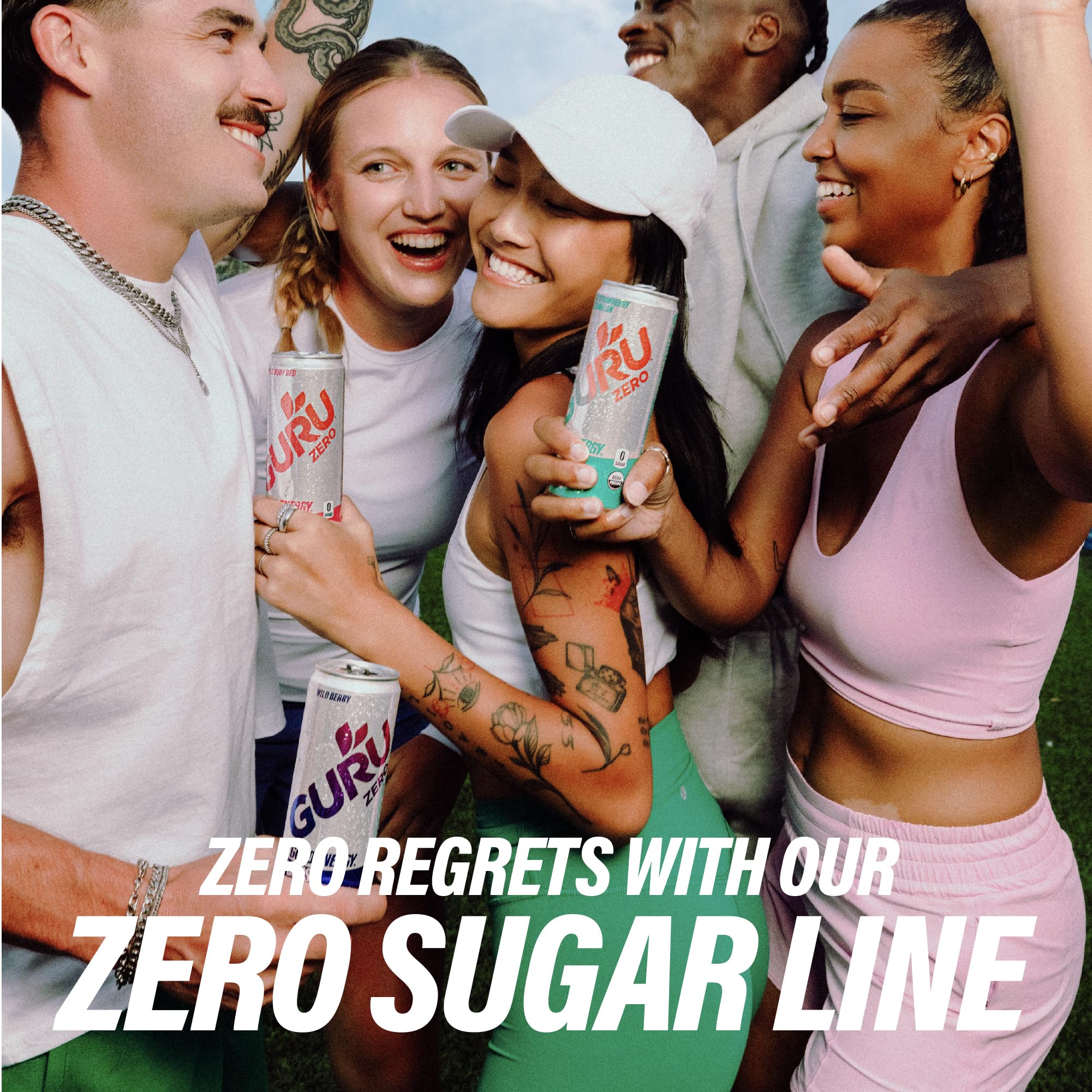 GURU – Zero Sugar Energy Drink – Wild Strawberry Watermelon – 24 × 355 ml - Canadian Distribution - Ships Free Within Canada on Orders Above CAD $199 - Image 3
