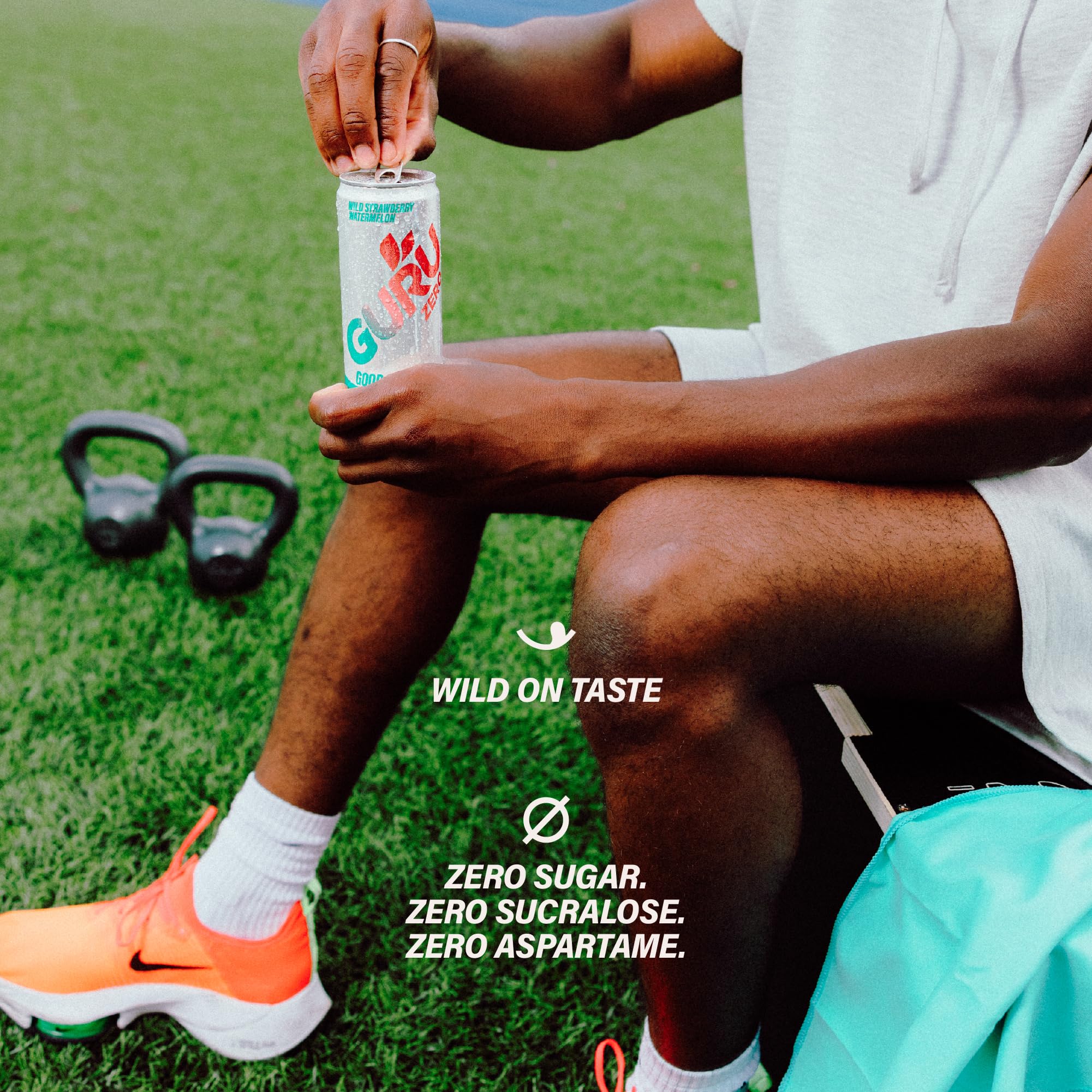 GURU – Zero Sugar Energy Drink – Wild Strawberry Watermelon – 24 × 355 ml - Canadian Distribution - Ships Free Within Canada on Orders Above CAD $199 - Image 4