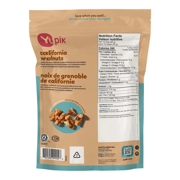 Half and Full Walnuts Pieces - 4 x 2 kg - Yupik - Canadian Distribution - Ships Free Within Canada on Orders Above CAD $199 - Image 2