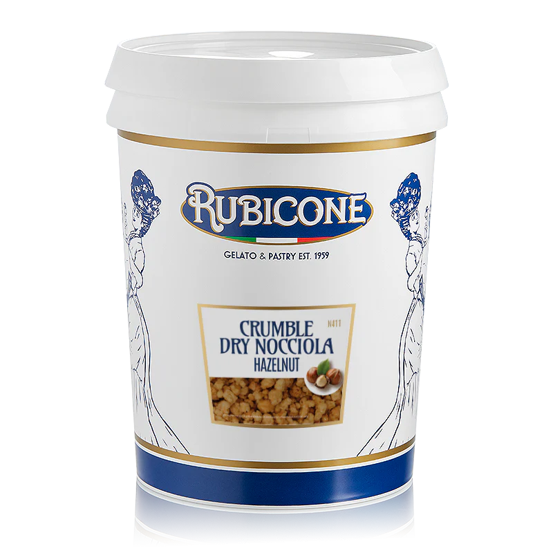 "PRE-ORDER" Hazelnut Dry Crumble - Case of 2 x 3 KG Buckets - Rubicone Canada - Ships Free Within Canada on Orders Above CAD $199