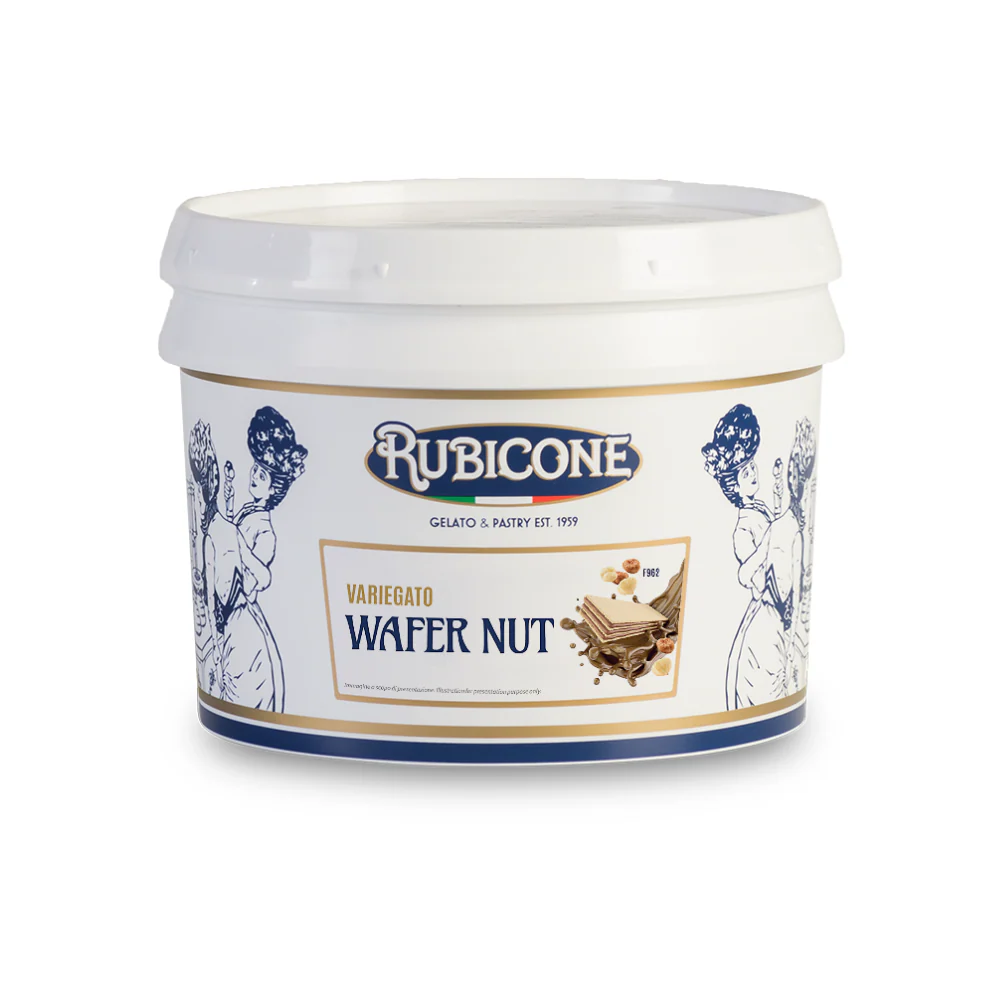 Hazelnut & Wafer Pieces Sundae Dessert Topping - 3 KG Bucket - Wafernut Variegate - Rubicone Canada - Ships Free Within Canada on Orders Above CAD $199 - Image 2