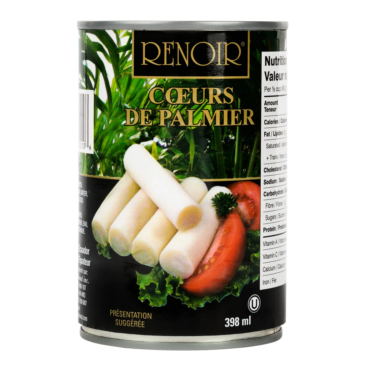 Hearts of Palm - 4 Cases x 4 Cans x 398 mL - Renoir - Canadian Distribution - Ships Free Within Canada on Orders Above CAD $199
