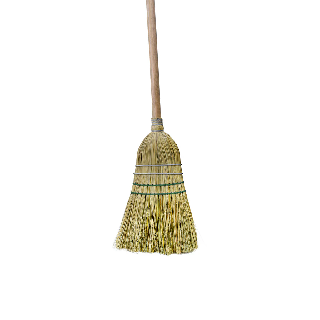 Heavy-Duty Corn Broom, 2 Wire 2 String - Sold By The Case - Image 2
