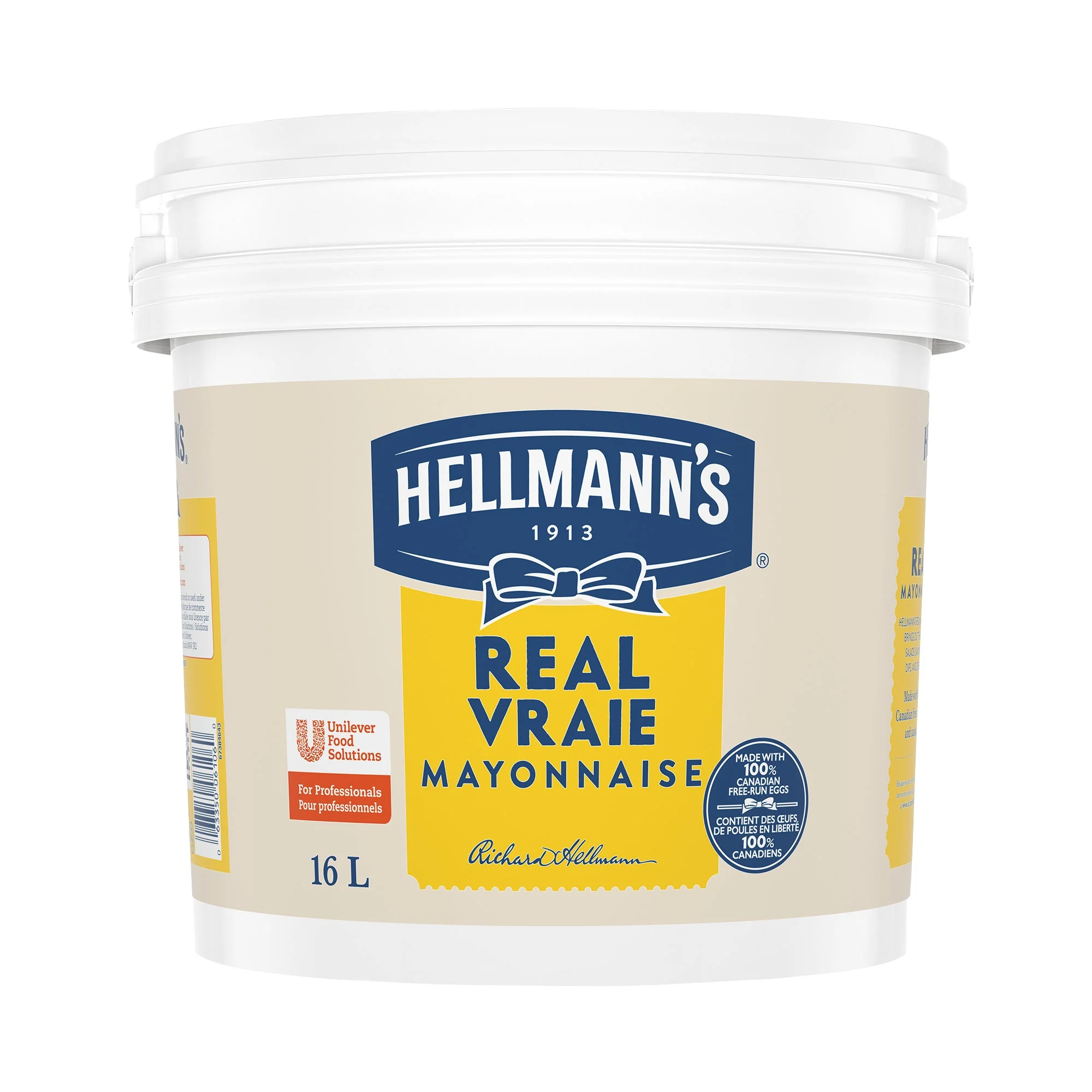 Hellmann’s Real Mayonnaise - 2 x 16 L - Grocery and Food Items - Canadian Distribution - Ships Free Within Canada on Orders Above CAD $199