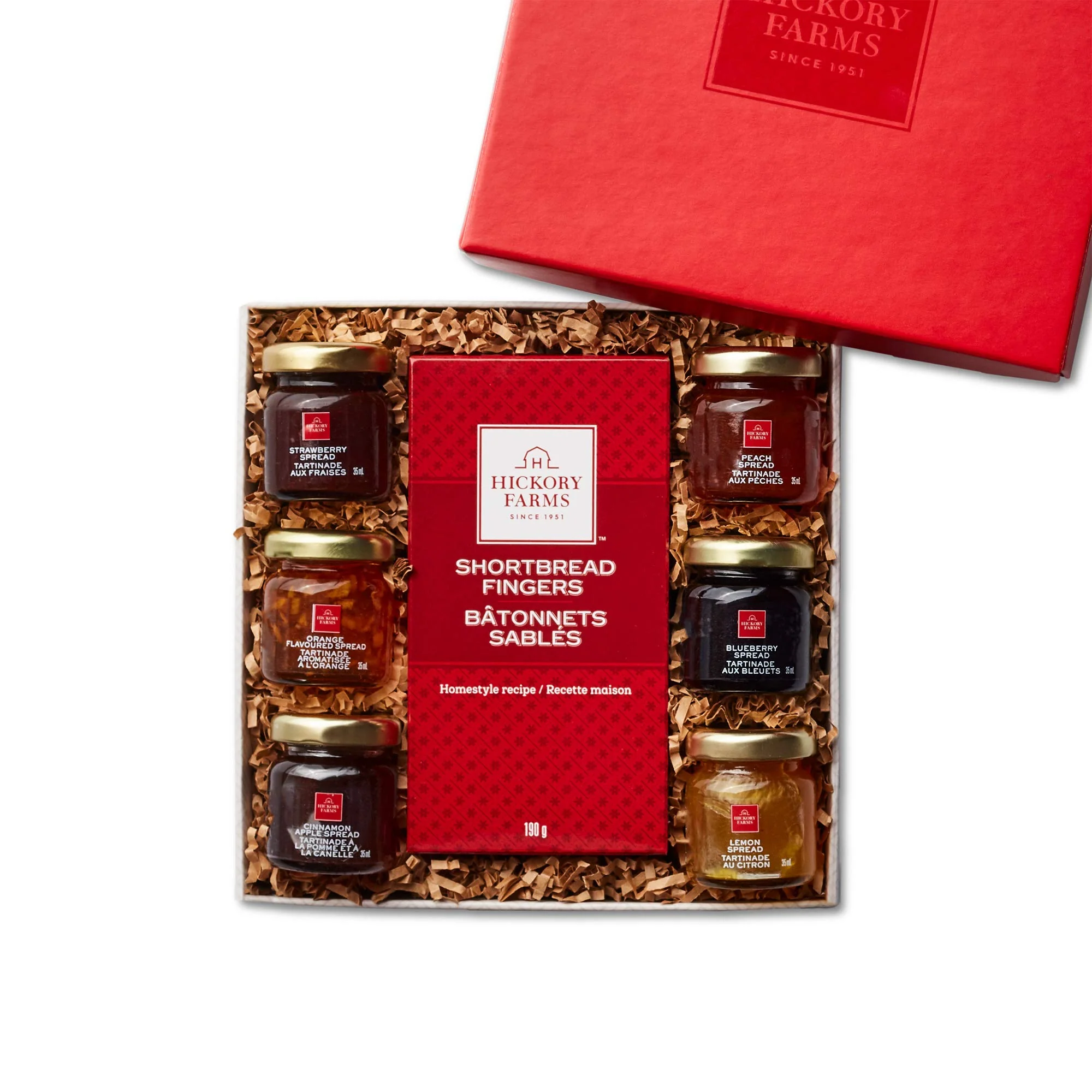 Hickory Farms – Jelly Sampler Gift Box – Jams, Jellies & Treats - Canadian Distribution - Ships Free Within Canada on Orders Above CAD $199