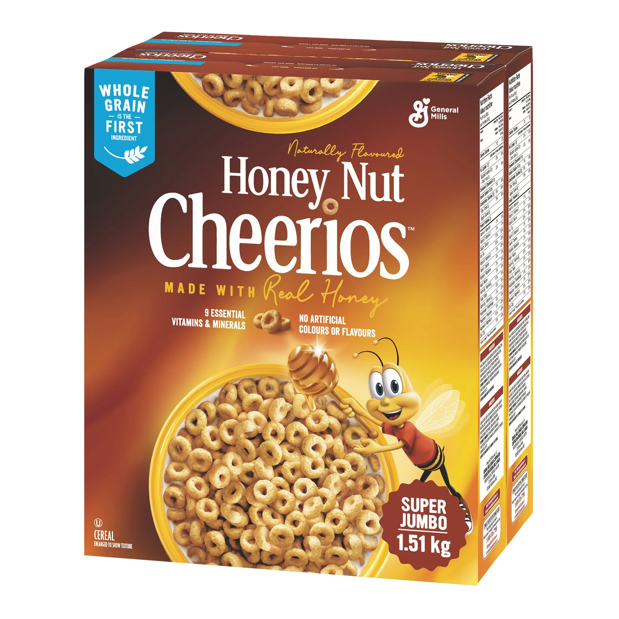 Honey Nut Cheerios Cereal - 4 x 1.51 kg - Grocery and Food Items - Canadian Distribution - Ships Free Within Canada on Orders Above CAD $199