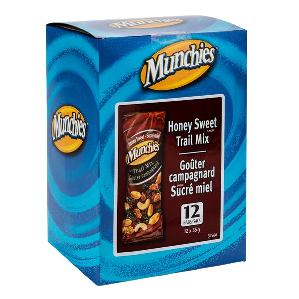 Honey Sweet Trail Mix - 4 Cases x 12 Packs x 35 g - Munchies - Canadian Distribution - Ships Free Within Canada on Orders Above CAD $199 - Image 2