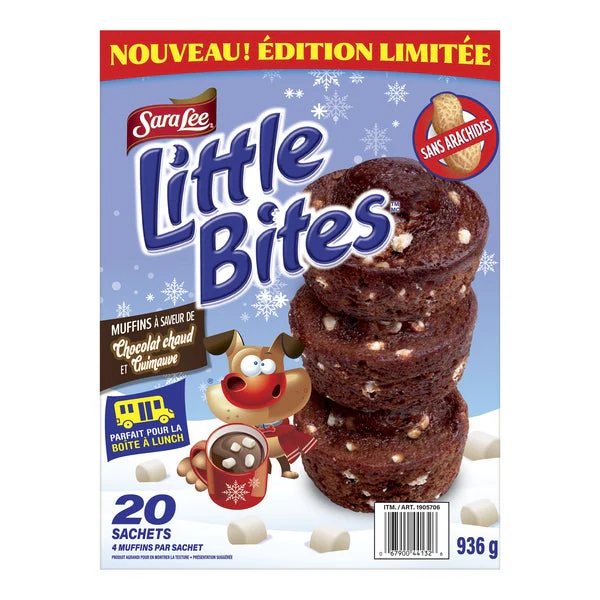 Hot Cocoa - 4 Cases x 20 Packs - Little Bites - Canadian Distribution - Ships Free Within Canada on Orders Above CAD $199