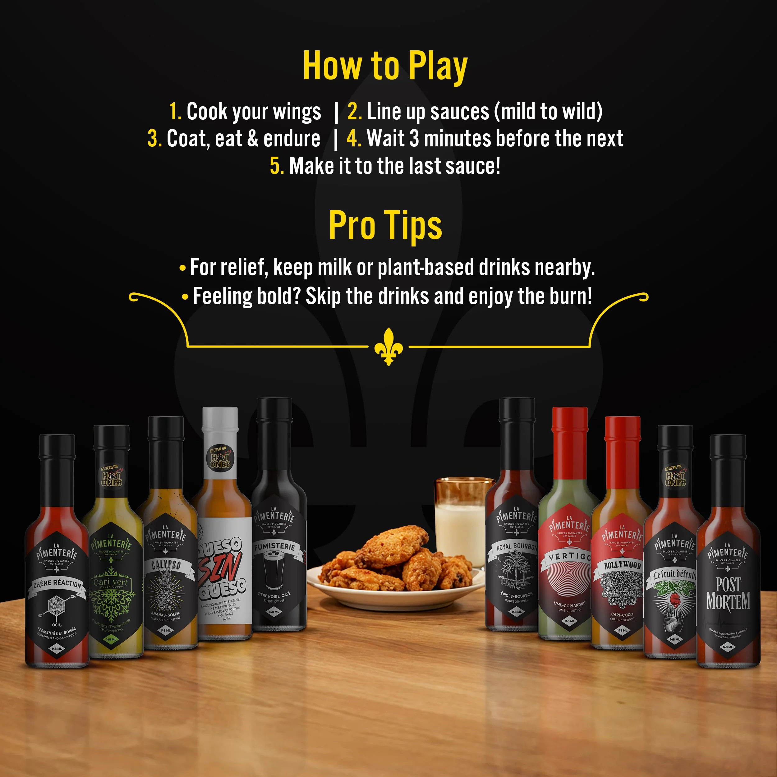 Hot Sauce Challenge – Hot Sauce Gift Box – Mild to Extreme – 10 x 148ml - Canadian Distribution - Ships Free Within Canada on Orders Above CAD $199 - Image 3