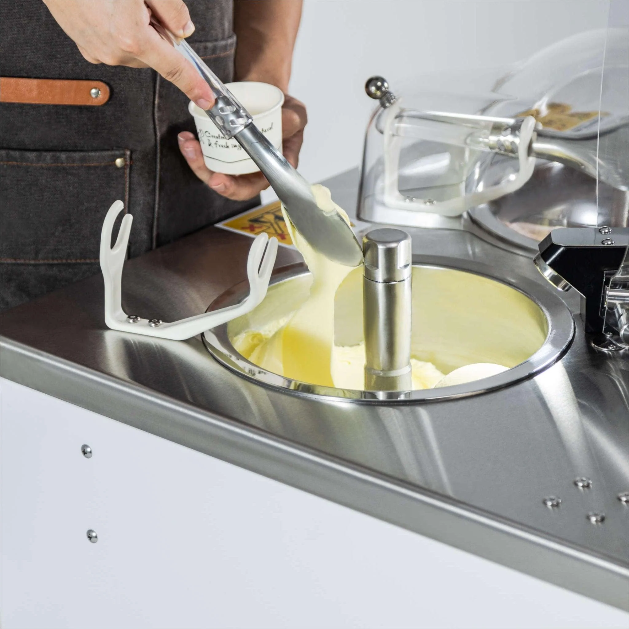 Commercial Gelato Ice Cream Maker, Pro V2, Two Pots - Standing Model - Top Churn Canada - Image 3