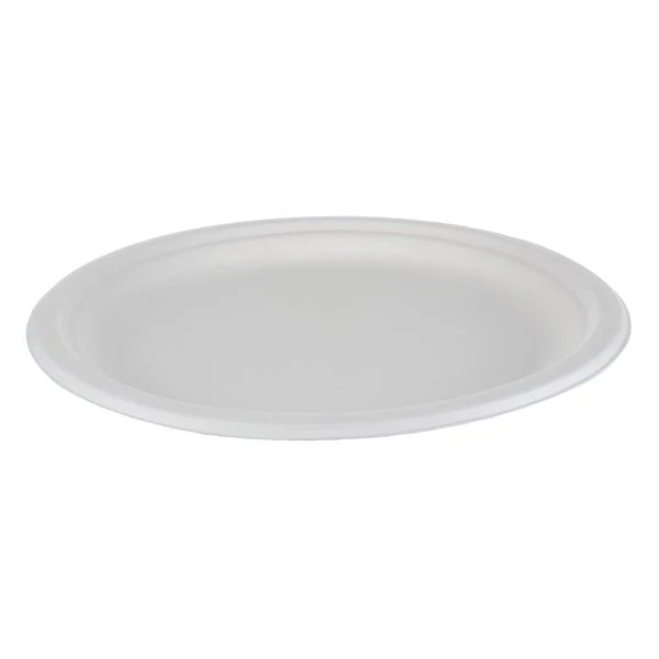 IECO 10-in Bagasse Plates - 5 packs of 50  - Disposables, Restaurant Packaging and Take-Out Supplies - Canadian Distribution - Ships Free Within Canada on Orders Above CAD $199