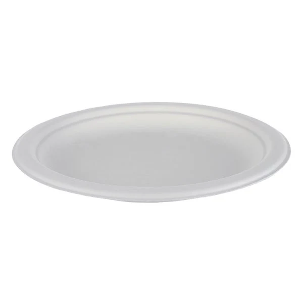iEco 6-in Bagasse Plates - 10 packs of 50  - Disposables, Restaurant Packaging and Take-Out Supplies - Canadian Distribution - Ships Free Within Canada on Orders Above CAD $199
