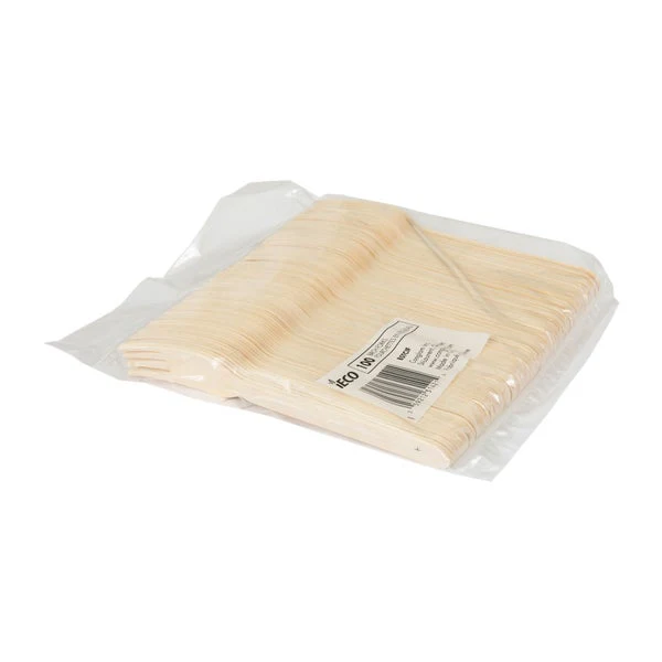 iECO - Birch Forks - pack of 500 - Disposables, Restaurant Packaging and Take-Out Supplies - Canadian Distribution - Ships Free Within Canada on Orders Above CAD $199 - Image 3