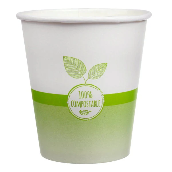 iECO Compost Single Wall Cup 10oz - 5 Packs of 100 - Disposables, Restaurant Packaging and Take-Out Supplies - Canadian Distribution - Ships Free Within Canada on Orders Above CAD $199