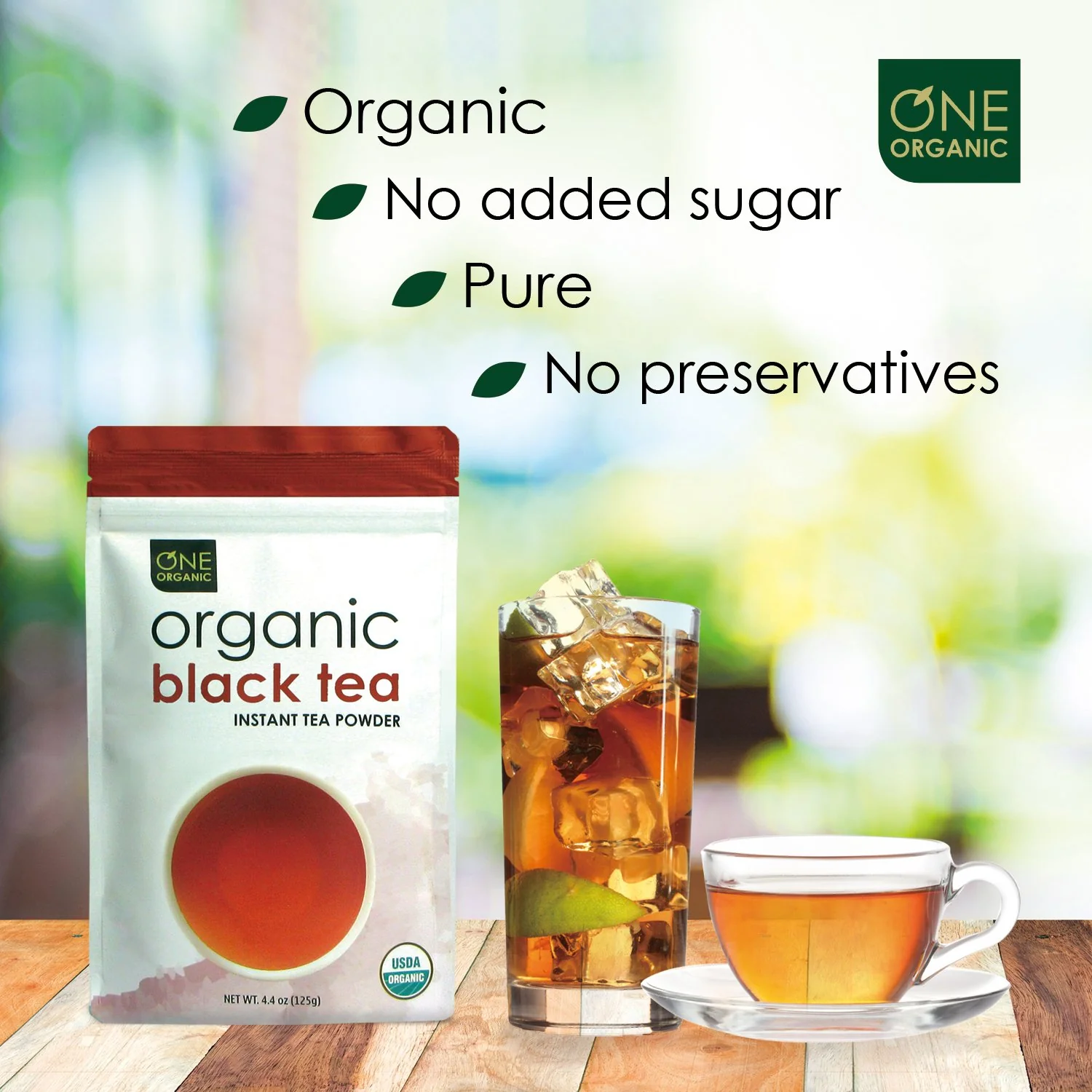 Instant Black Tea Premium Organic - 125 grams (4.4 oz) Pouch - Ships Free Within Canada on Orders Above CAD $199 - Image 3