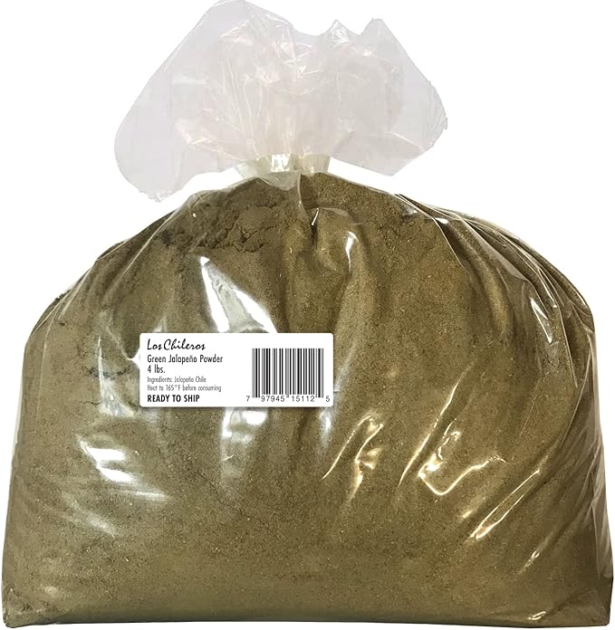 Jalapeno Powder - 4 Lb. Bulk Bag - Los Chileros - Canadian Distribution - Ships Free Within Canada on Orders Above CAD $199