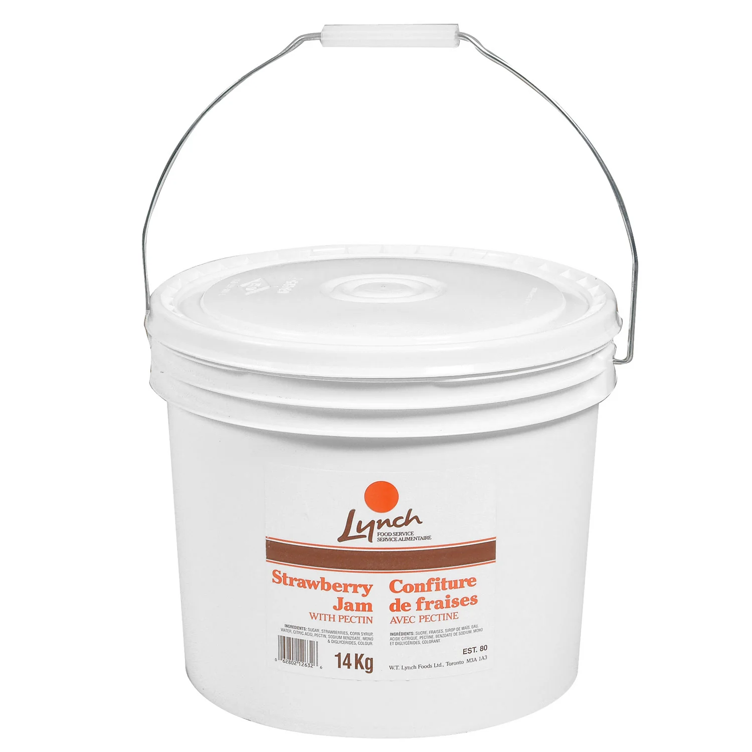 Jam Strawberry With Pectin - 1 x 14 kg - Lynch - Baking Mixes and Ingredients - Canadian Distribution - Ships Free Within Canada on Orders Above CAD $199
