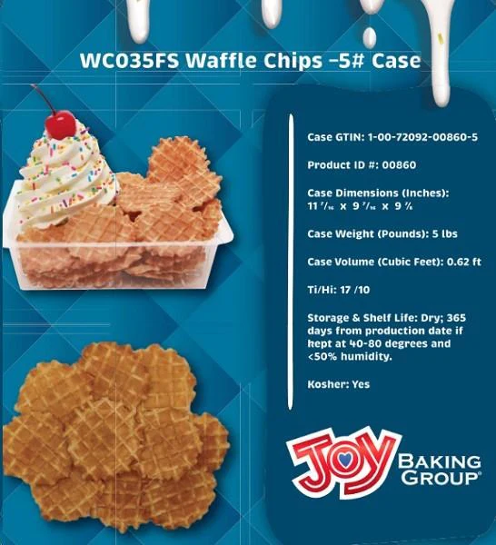 JOY CONE - Waffle Chips Nachos - 5 Lbs. - Canadian Distribution - Ships Free Within Canada on Orders Above CAD $199 - Image 2