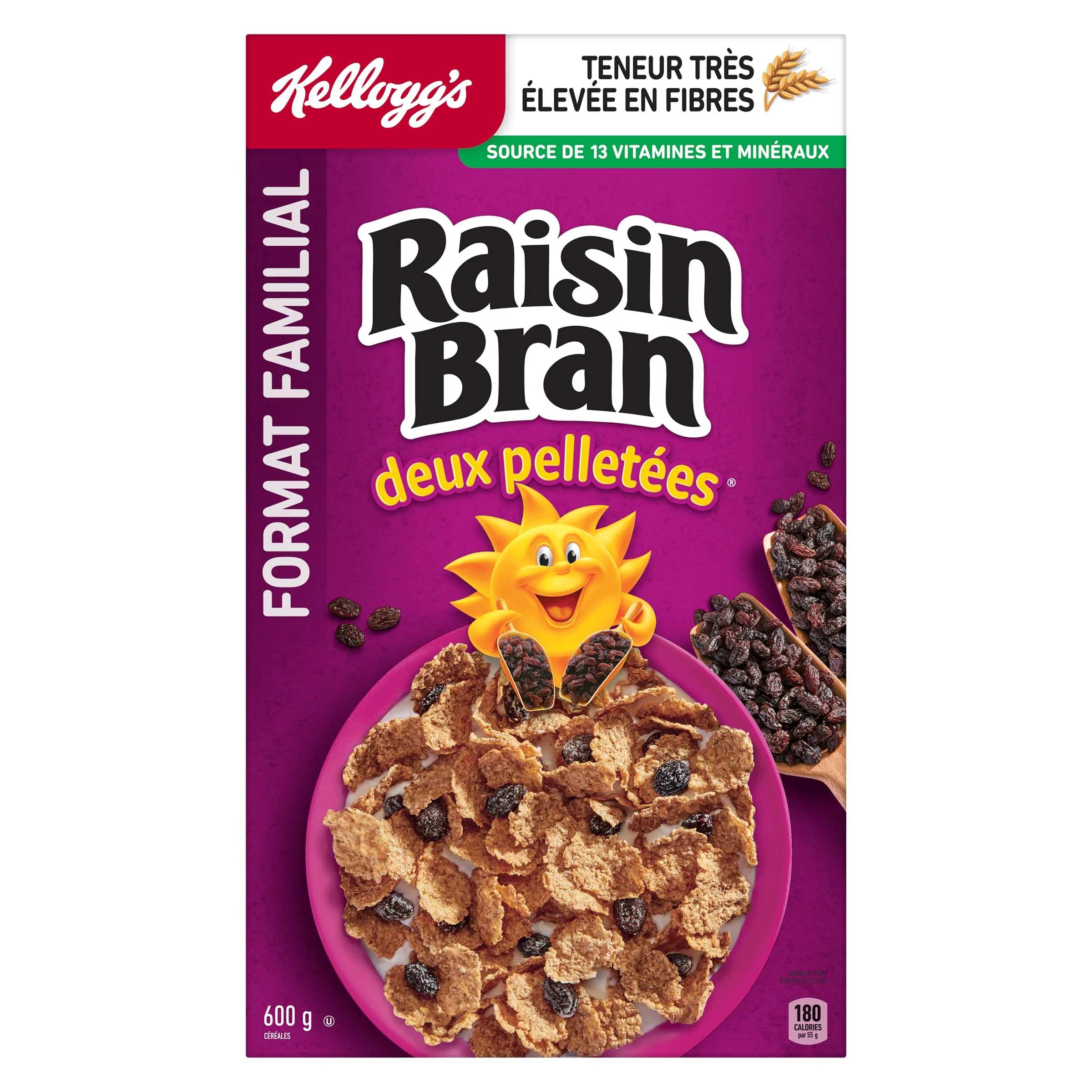 Kellogg's Raisin Bran Original Family Pack 2 x 600g - Canadian Distribution - Ships Free Within Canada on Orders Above CAD $199 - Image 5