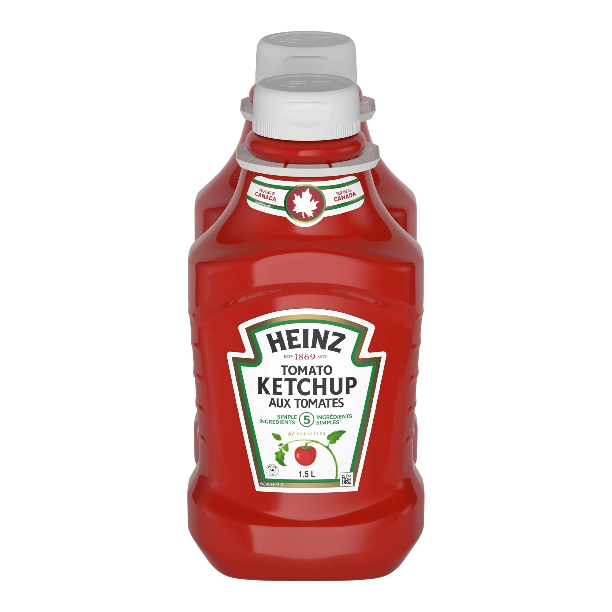 Ketchup - 4 Cases x 2 Jugs x 1.5 L - Heinz - Canadian Distribution - Ships Free Within Canada on Orders Above CAD $199