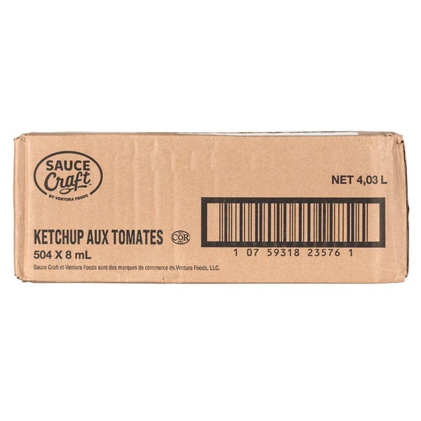 Ketchup - 4 Cases x 504 Packets x 8 mL - Sauce Craft - Canadian Distribution - Ships Free Within Canada on Orders Above CAD $199 - Image 2