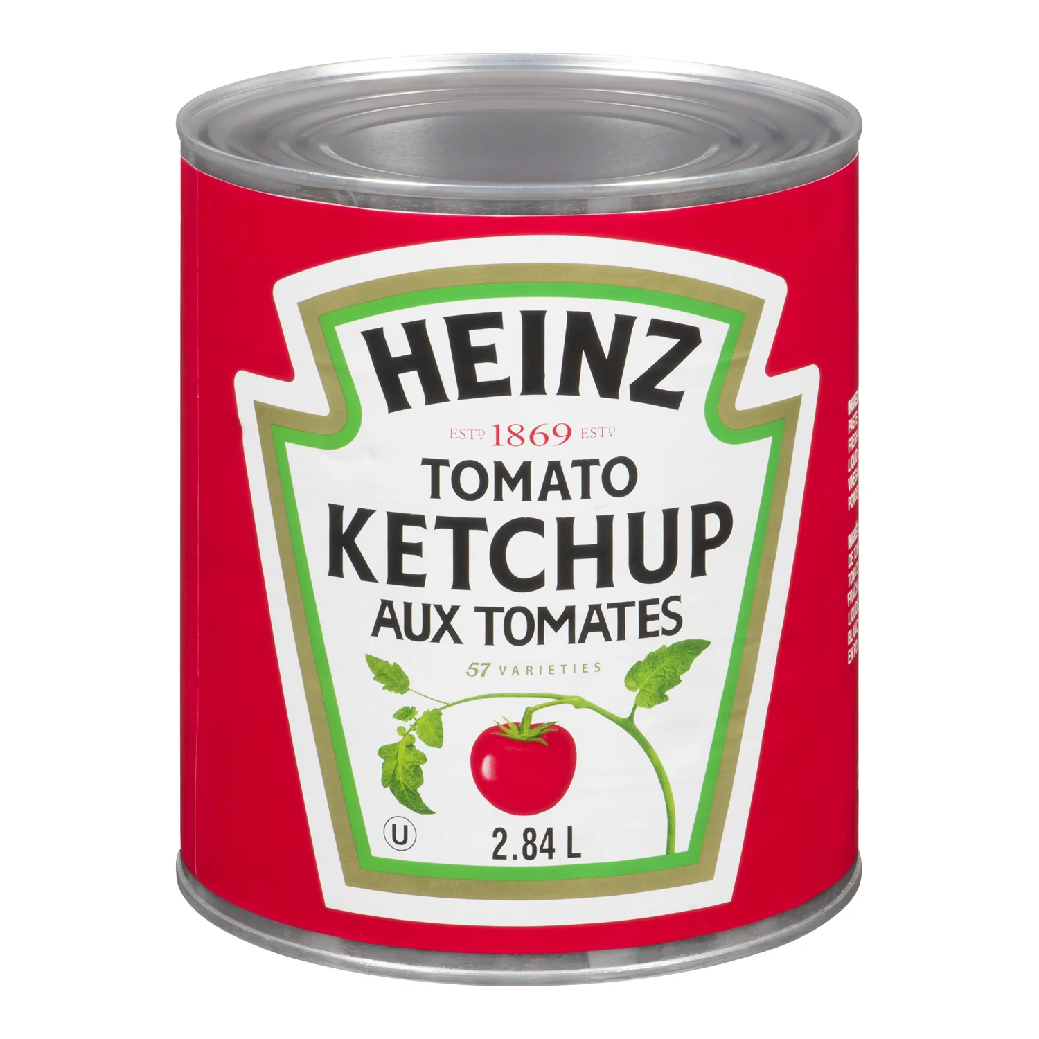 Ketchup Standard - 6 x 2.84 L - Heinz - Restaurant and Foodservice Ingredients - Canadian Distribution - Ships Free Within Canada on Orders Above CAD $199