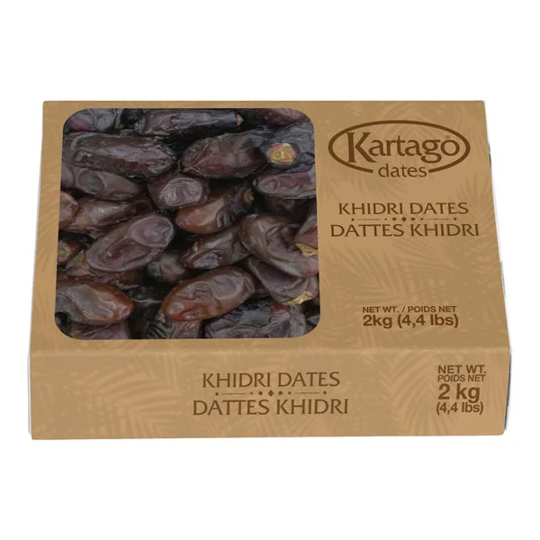 Khidri Dates - 4 x 2 kg - Kartago - Canadian Distribution - Ships Free Within Canada on Orders Above CAD $199