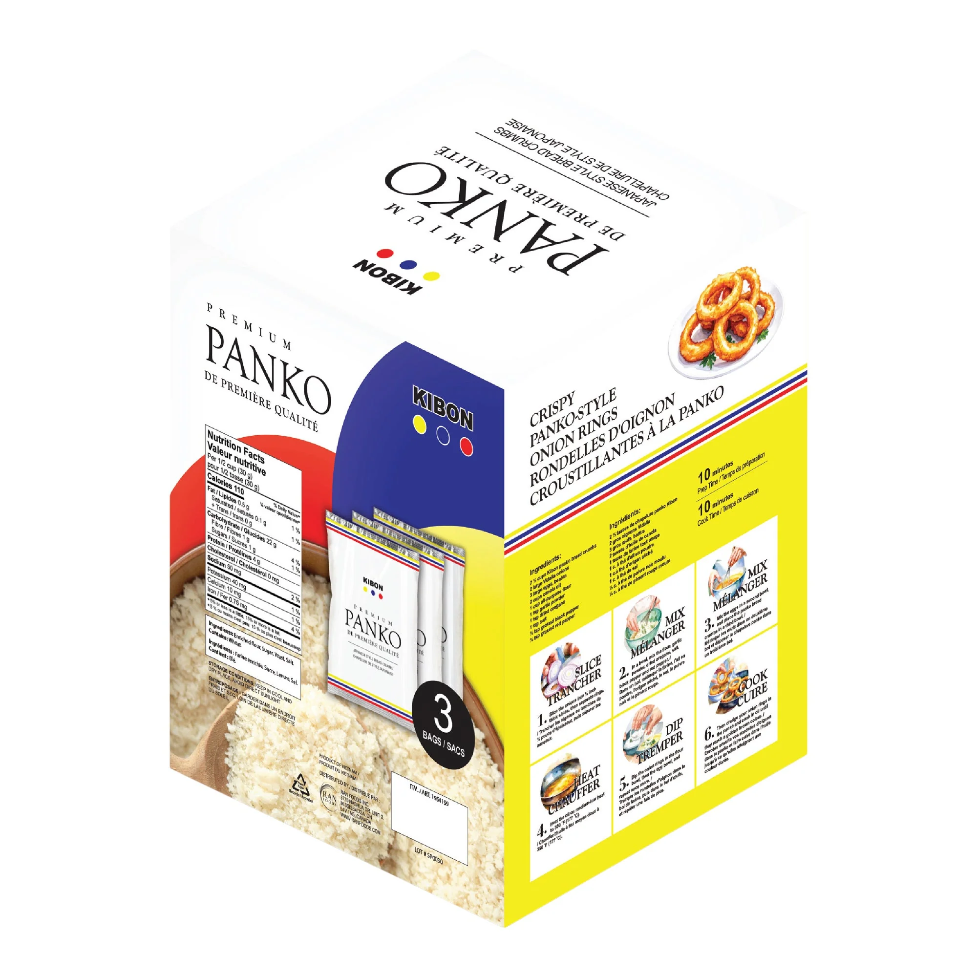 Kibon Panko Bread Crumbs - 4 x 1.5 kg - Grocery and Food Items - Canadian Distribution - Ships Free Within Canada on Orders Above CAD $199 - Image 2