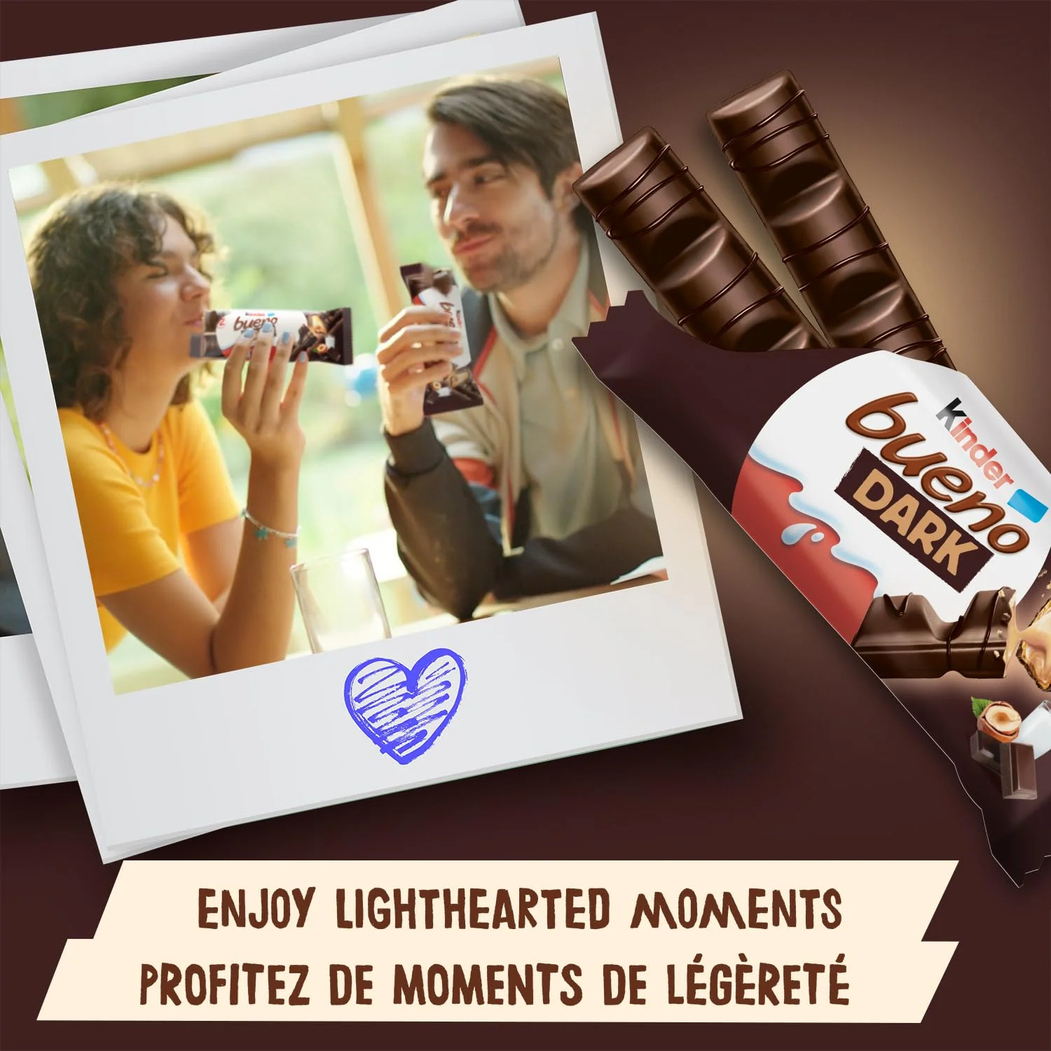 Kinder Bueno Dark Chocolate Hazelnut Wafer Bars - 30 Pack (2 Bars Per Pack, 43g Each) - Canadian Distribution - Ships Free Within Canada on Orders Above CAD $199 - Image 5