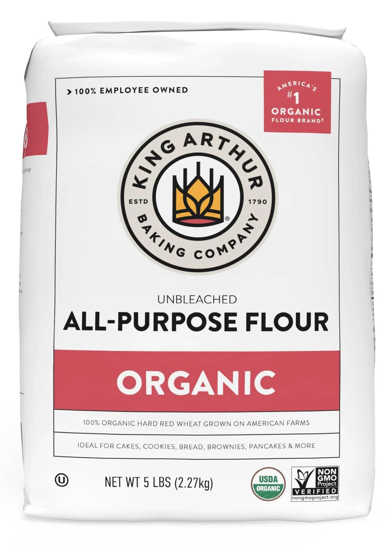 King Arthur Organic Artisan All Purpose Flour, 5 lb by King Arthur Flour - Ships Free Within Canada on Orders Above CAD $199