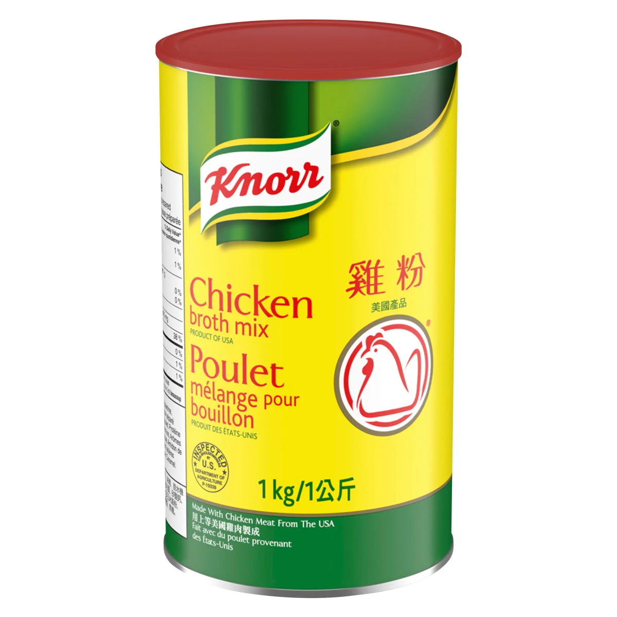 Knorr Chicken Broth Mix - 4 x 1 kg - Grocery and Food Items - Canadian Distribution - Ships Free Within Canada on Orders Above CAD $199