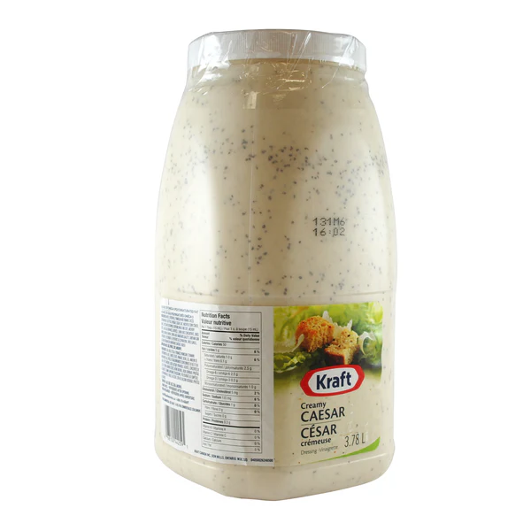 Kraft Creamy Caesar Dressing - 4 x 3.78 L - Grocery and Food Items - Canadian Distribution - Ships Free Within Canada on Orders Above CAD $199