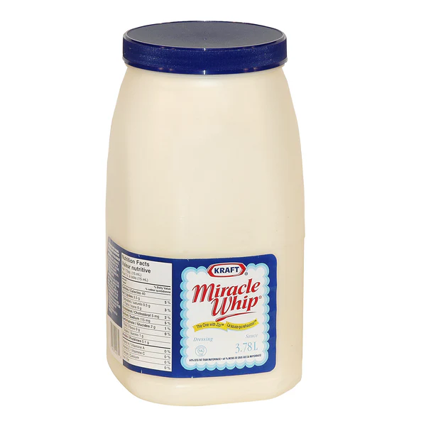 Kraft Miracle Whip - 4 x 3.78 L - Grocery and Food Items - Canadian Distribution - Ships Free Within Canada on Orders Above CAD $199